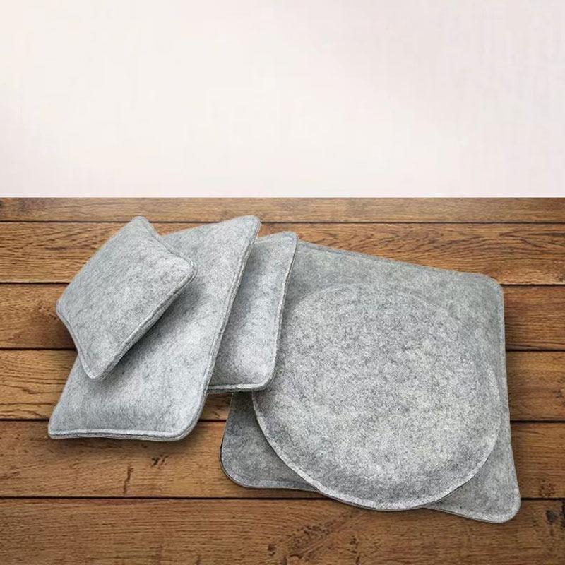DIY Wool Felt Poking Pad Rectangle Round Cushion for Needle Felting Wool Felting Workstation DIY Craft Projects Tools