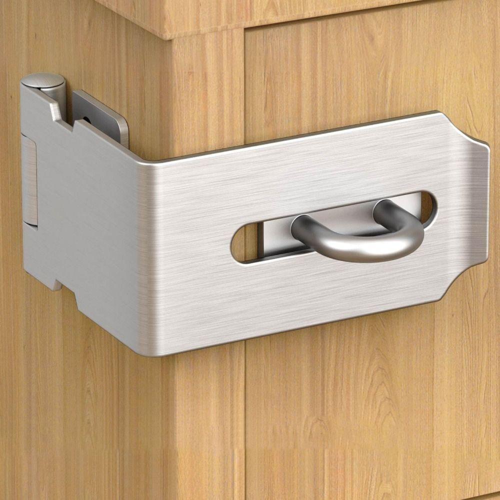 Anti-theft Padlock Hasp Safety Clasp Lock Practical Lock Plate Buckle  Desk
