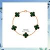Luxury Four-leaf Clover Bracelet Unisex Versatile and Sophisticated Lucky Clover Bracelet