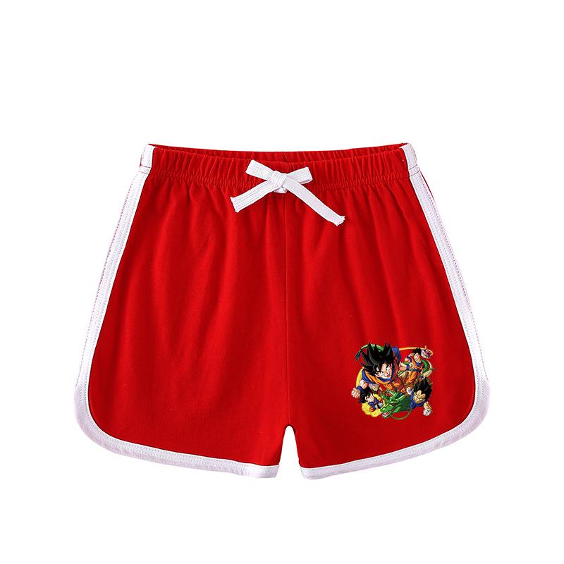 Kids' Summer Sports Two-Piece Set: Color Block T-Shirt & Shorts