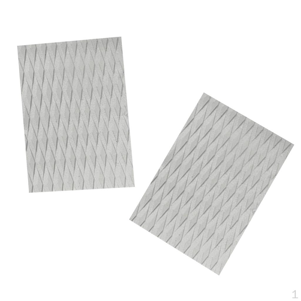 Diamond Grooved Surfboard Traction Pad / Tail Deck серый