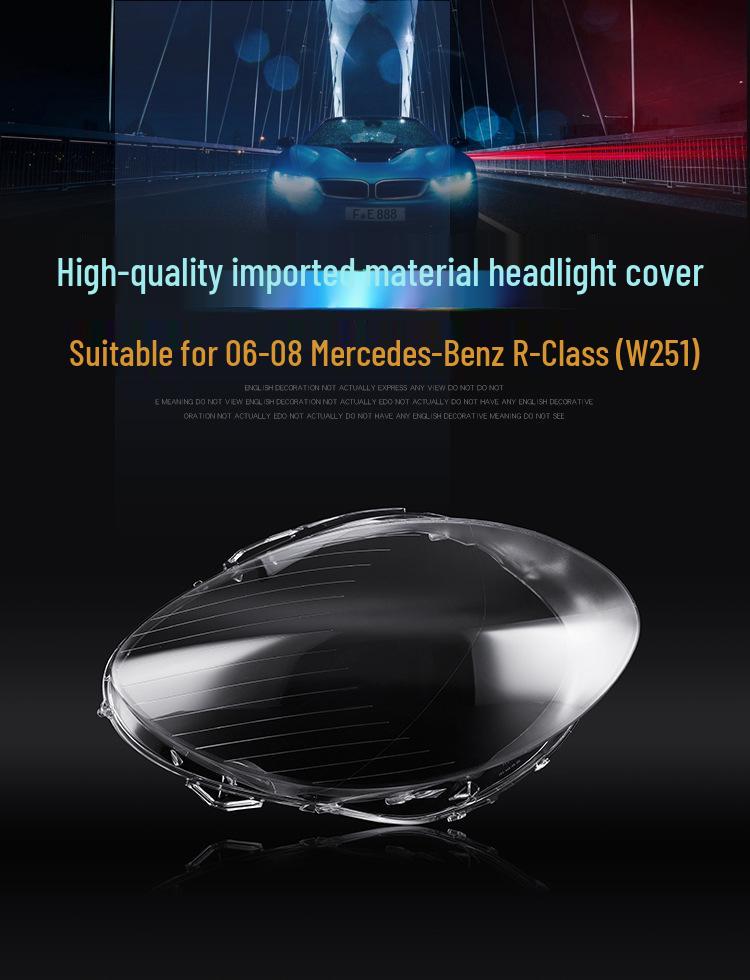 Robuste Scheinwerferabdeckung für 06-08 Mercedes-Benz R350 R500 R-Klasse W251 Modelle