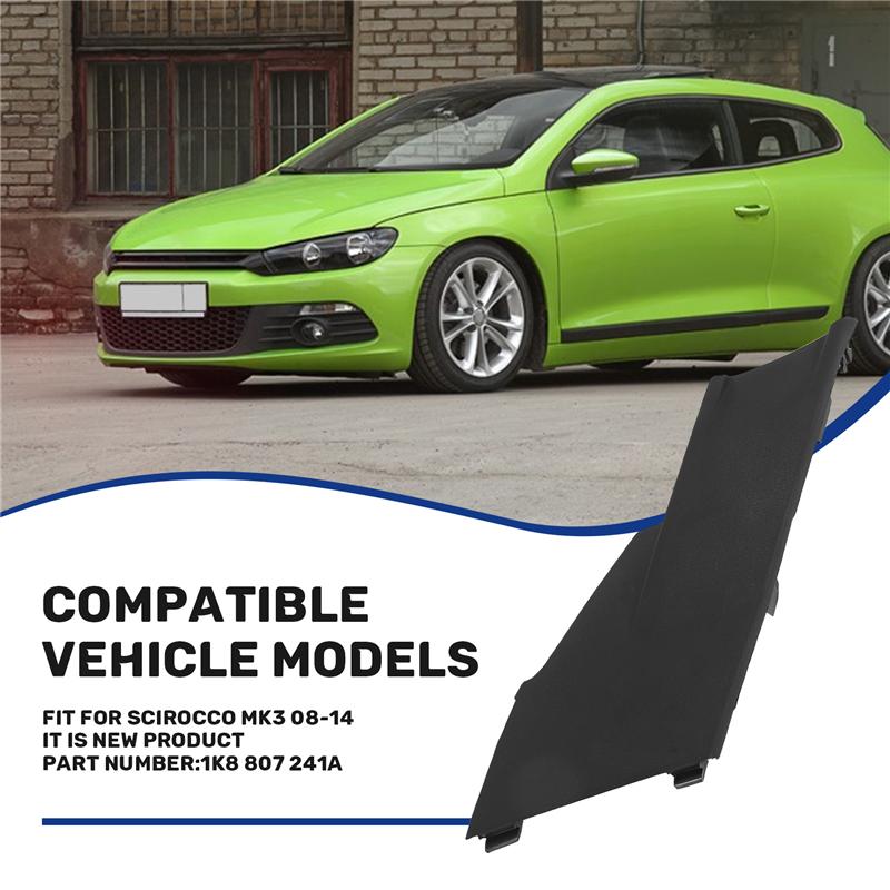 

Car Front Bumper Trailer Hook Cover Towing Cover For Scirocco MK3 08-14 1K8 807 241A чёрный