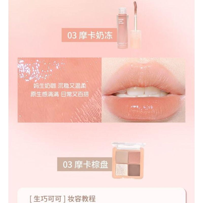 GOGO TALES - Lip Gloss Eyeshadow Palette Set - 3 Type
