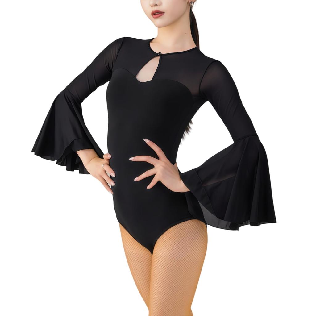 WinsGreat Long Sleeve Dance Rhythmic Gymnastics for and Recitals Women's Leotard, Leotard, Latin, Ballet, Bodysuit, Slimming, Sexy, Lightweight,