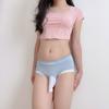 Open Closed Penis Sheath Underwear Men Soft Comfort Women Panties For Men Japanese Sweet Mid-Waist Sissy Lingerie Roleplay Brief