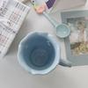 320ML Blue Cloud Hand Pinch Mug, Underglaze Color Ceramic Milk Coffee Cup, Office Drinking Ceramic Couple Breakfast Student Gift