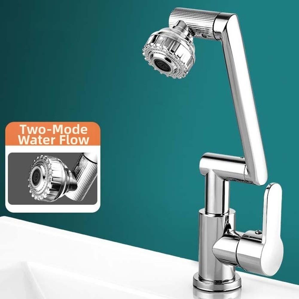 Universal Robotic Arm Faucet Adjustable 360°Rotating Bibcock Modern Dual Mode Faucet Balcony