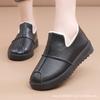 Medium thickened leather women's cotton shoes velvet warm cloth shoes cotton shoes casual non-slip snow boots