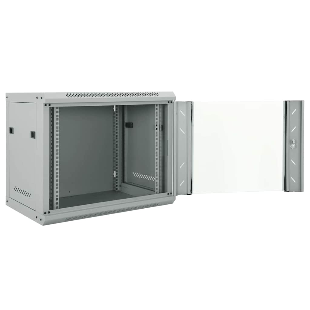 Network Cabinet with Storage Gray 60 x 45 x 50 cm Steel