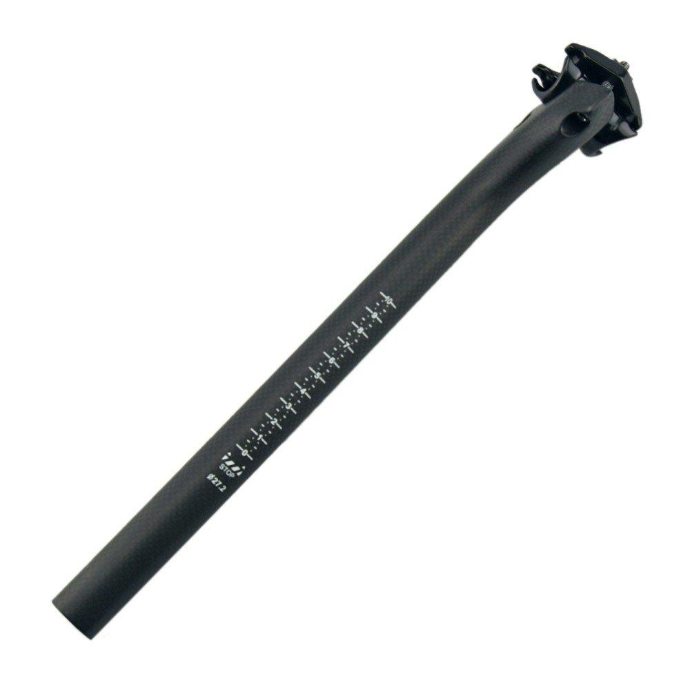 Carbon Fiber Bicycle Seatpost, 25.4/27.2/30.8/31.6mm, 3K Matte Carbon Fiber, 31.6*350mm