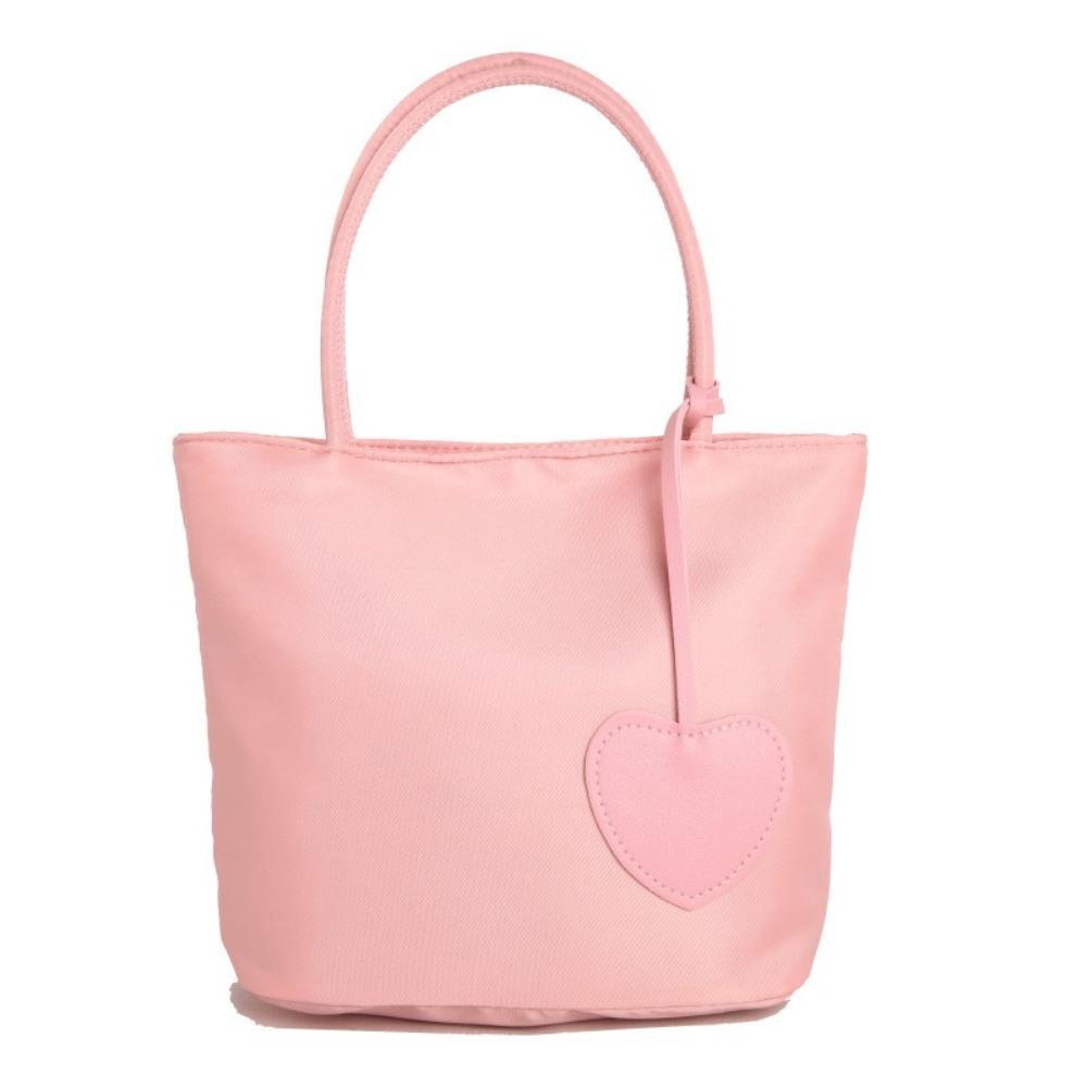 Mit Herzanhänger Unterarmtasche Koreanischer Stil Oxford-Stoff Umhängetasche Nylon-Tragetasche Damen