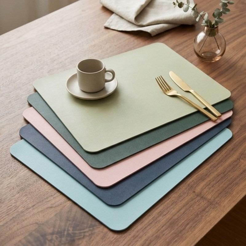 Small PU Non-Slip Gaming Desktop Mouse Pad Waterproof Anti-Scratch Easy To Clean Mat For PC Laptop Desktop