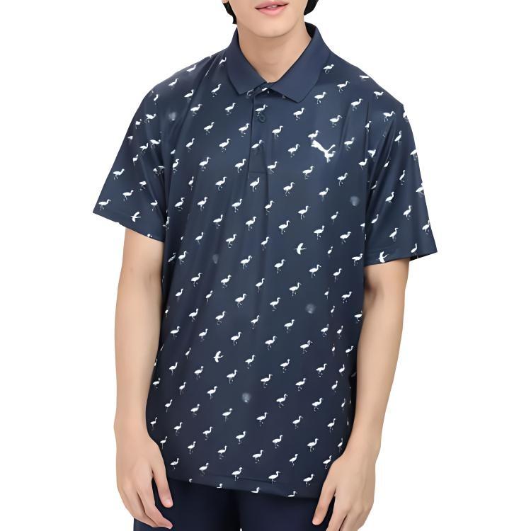 PUMA Matter Egrets Polo Shirt 'Navy' Men's 533794-02