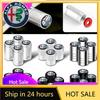 Car Stickers For 4Pcs Car Valve Cap Wheel Tires Air Tyre Stem Cover For Alfa Romeo Giulietta 159 147 Giulia MiTo Spid Zxb894