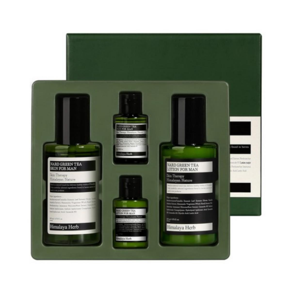 

Nad Green Tea Skin 200ml + 30ml + Lotion 200ml + 30ml For Men Set, 1 Set