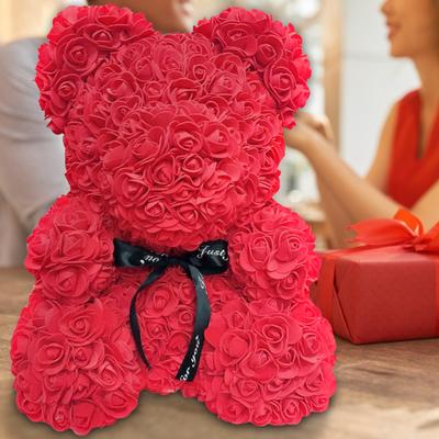 UK 25CM Flower Bear Lovely Teddy Bear Lovers Gift Wedding Rose Bear Toy Fathers
