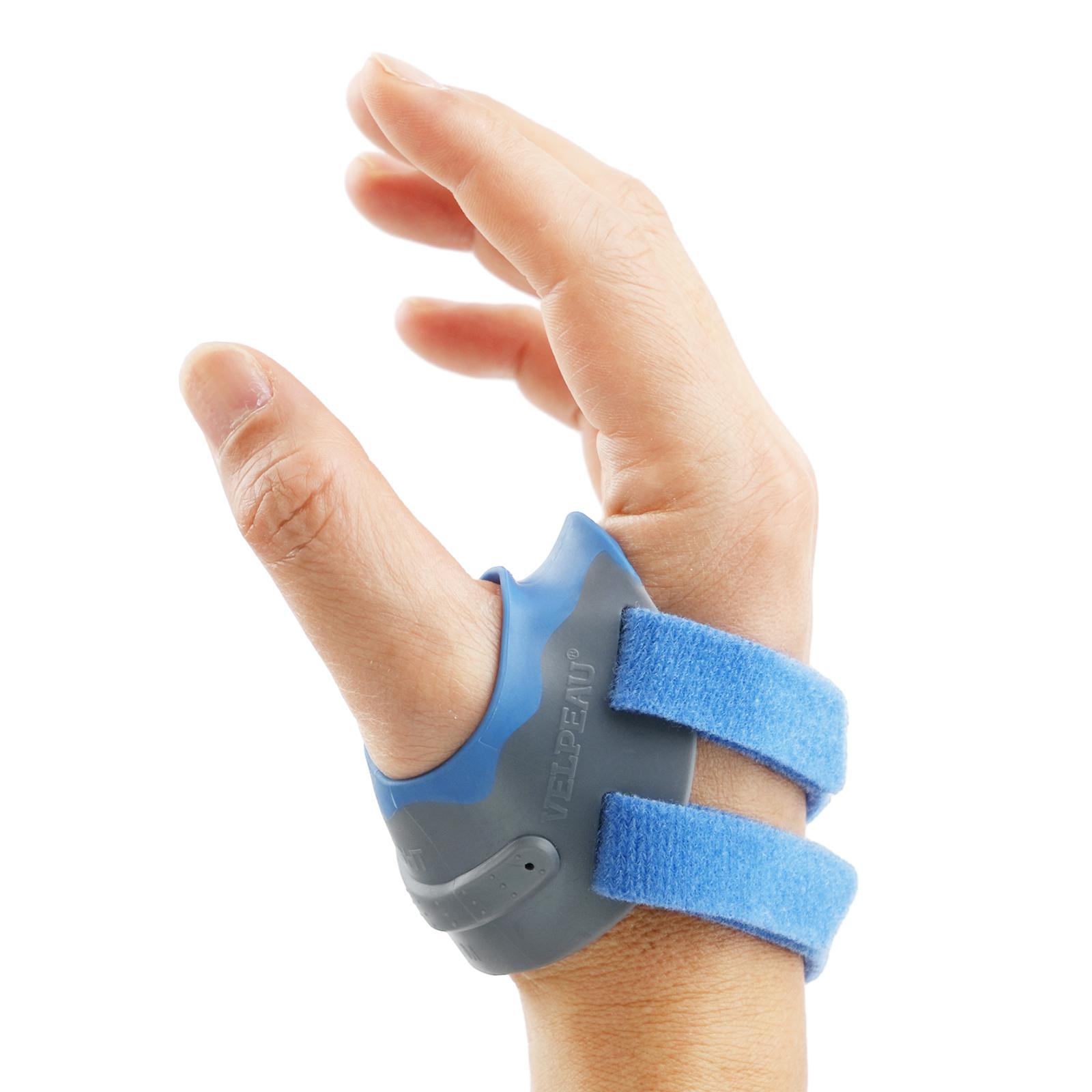 

Фиксатор для большого пальца при болях в суставах CMC, остеоартрите, артрите и тендините. Стабилизатор для поддержки большого пальца с эластичным рукавом. XS-blue right