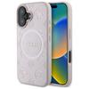 Etui Do iPhone 16 Guess Saffiano Peony Classic Logo MagSafe