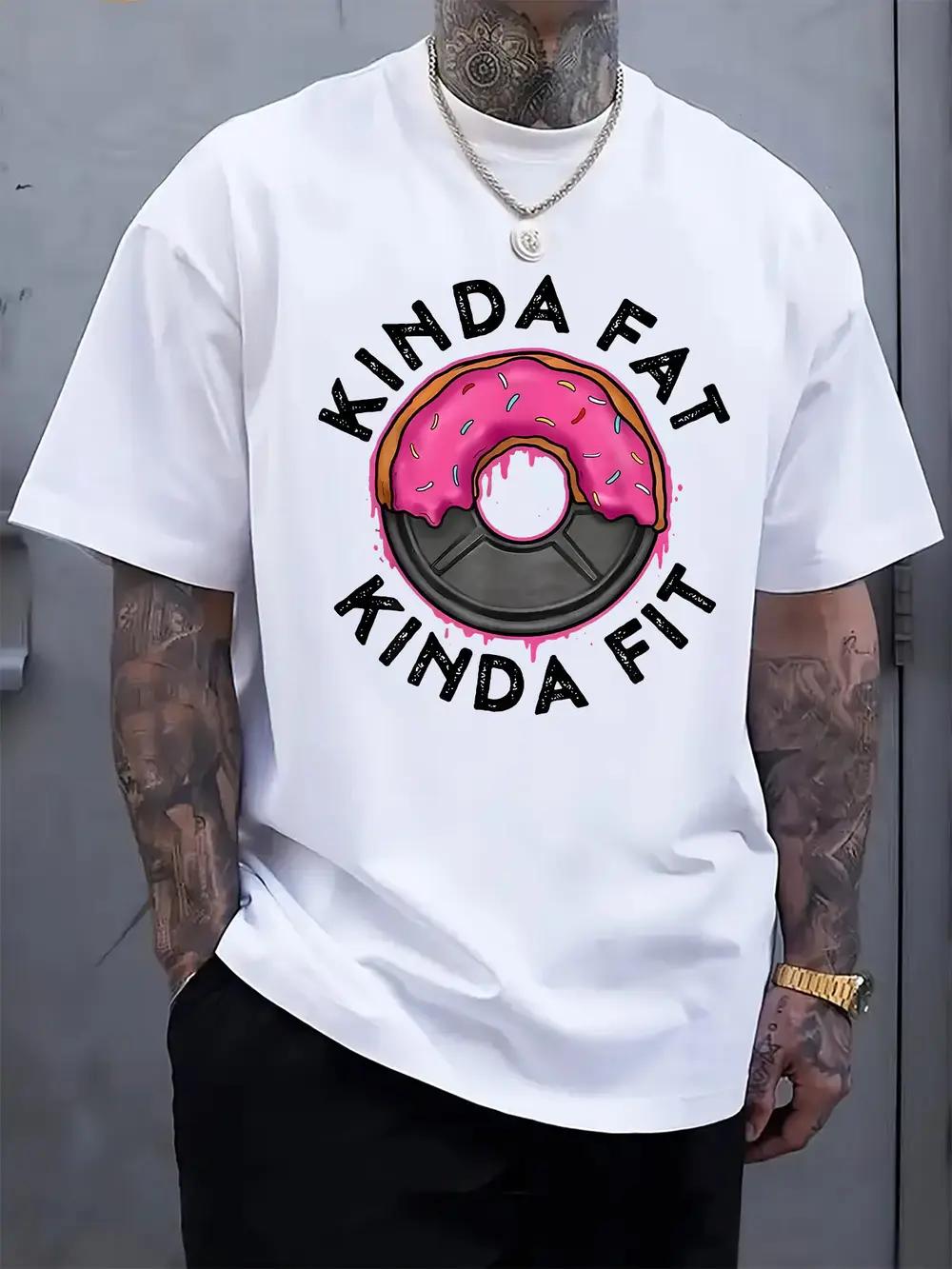 

Kinda Kinda Fit Graphic Tee - Casual Round Neck Short Sleeve T-shirt XXXL