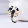 Retro Enamel Scorpion Brooches Pins For Women  Metal Insect Animal Coat Lapel Badge Corsage Dress Decoration Jewelry Gift