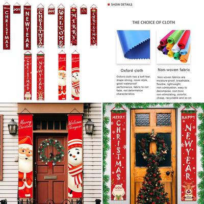 Niedlich und modisch Frohe Weihnachten Weihnachts-Spruchpaar Gitter-Spruchpaar Veranda Hängebanner Weihnachtsfeier Ornament