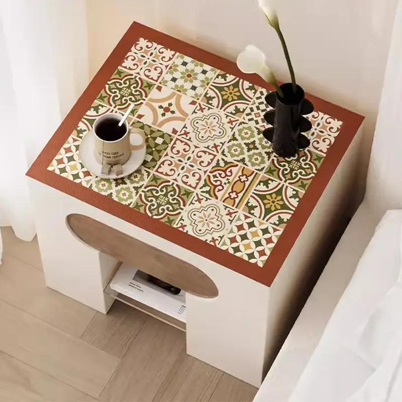 Retro Washing Machine Covers Kitchen Absorbent Coffee Machine Refrigerator Cover Pad Drain Pad Microwave Oven Insulation Pad