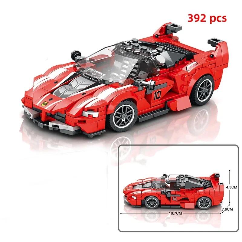 City Technical Car Speed Sports Car Building Blocks Racing Road Moc Brick Vehicle Educational Construction Toys