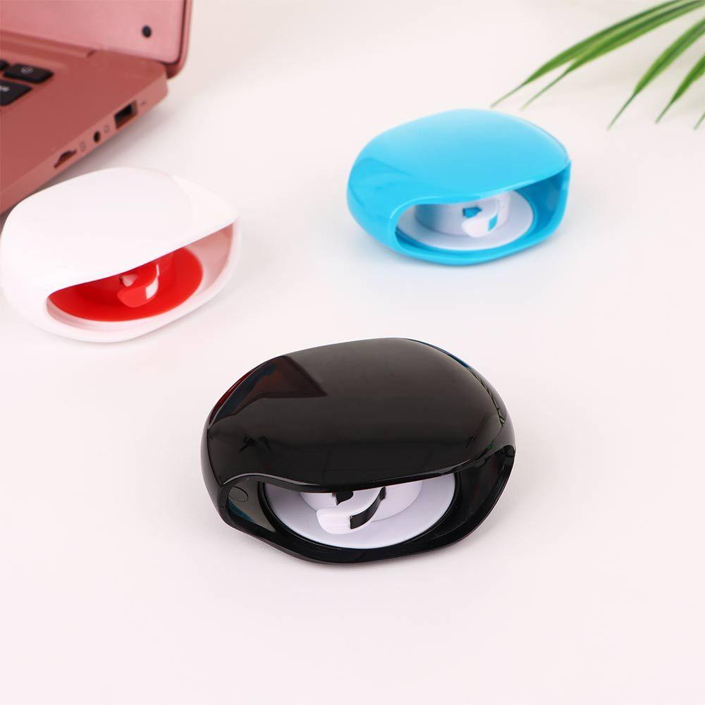 Mouse Automatic Closing Phone Line Cable Clip Cord Holder Cable Clamp Earphone Wrap Wire Winder Cable Winder Cable Organizer