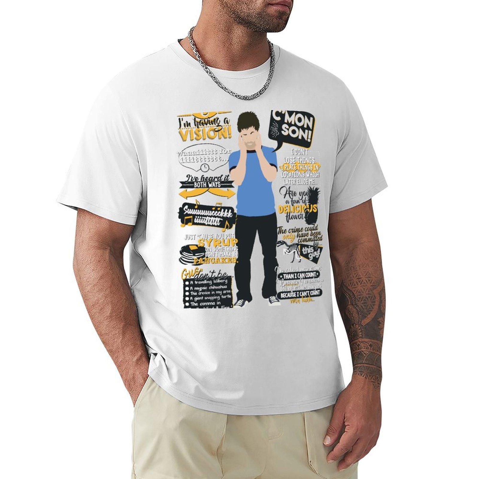 Psych Shawn Spencer Quotes TShirt custom shirt cotton graphic tees men graphic t shirts S