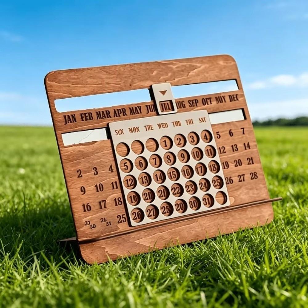 Monthly Chart Design Desk Calendar Wooden Monthly Chart Calendar Gift For Colleagues