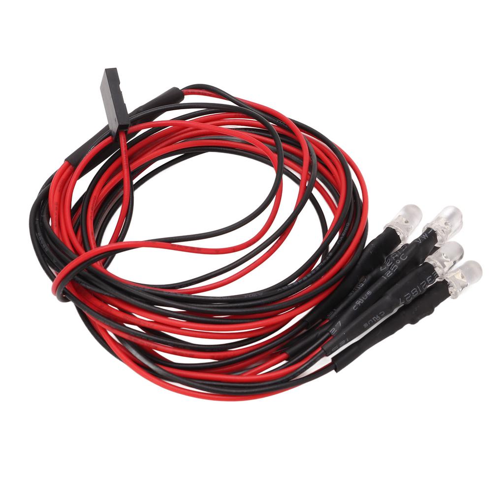 5Pcs RC Car LED Light Kit 24.8in 6LED Per Piece Durable Silicone Easy Operation 6Leds RC Car Light for RC Car Trunk Plane
