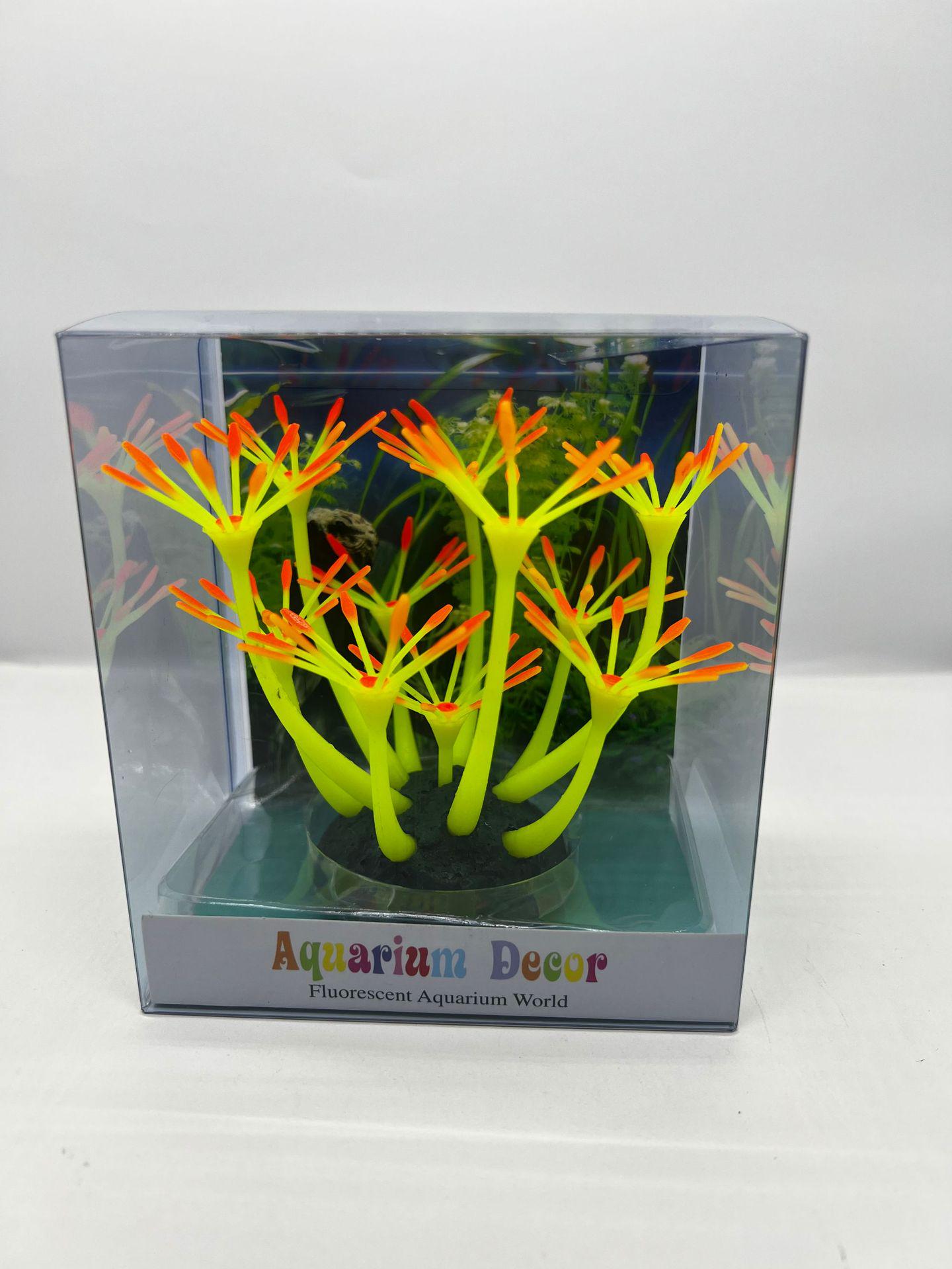 

Luminous Sunflower Silicone Aquarium Ornaments