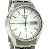 New battery Working SEIKO 1974 Silver Water-Resistant for Daily replaced. condition. 0923-8010 Quartz, model, 4N0582, Day-Date, Dial, Men's Watch