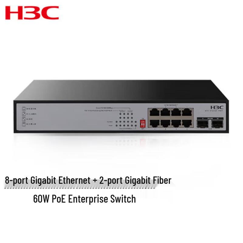 

H3C S1210F-PWR 8-Port Gigabit PoE Switch