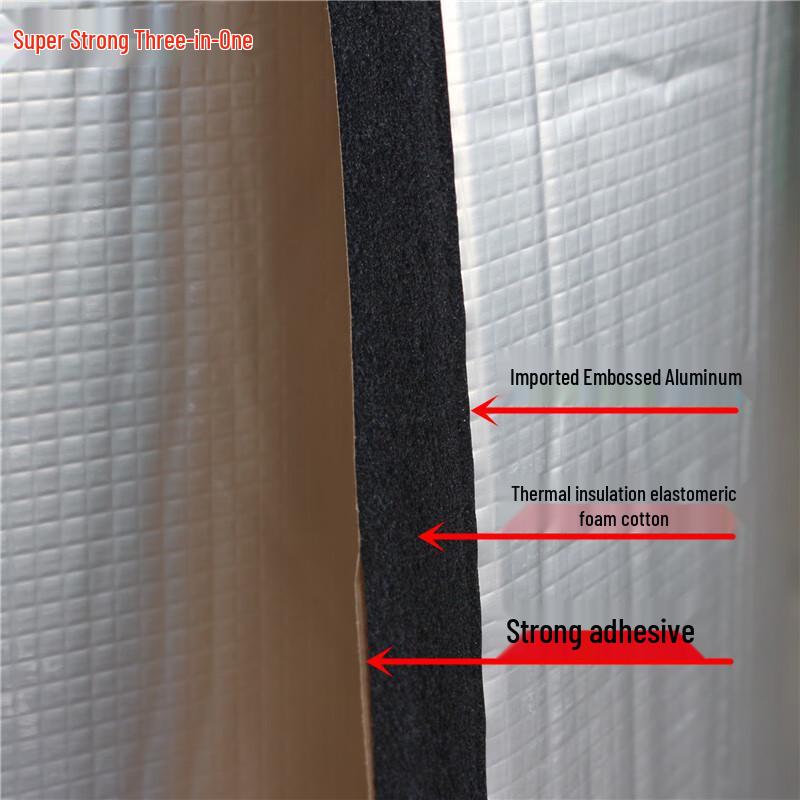 Self-Adhesive Rubber Foam Aluminum Foil Insulation Board