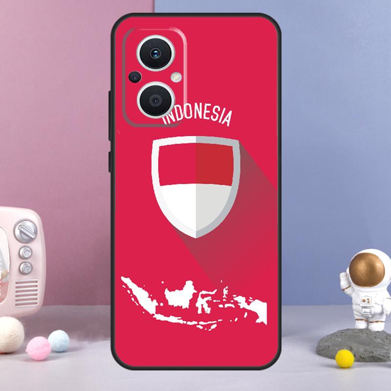 Indonesia Passport Flag Map Case For OPPO Reno 10 Pro 4 5 6 7 8 Lite 8T 4Z 5Z OPPO Find X3 Neo Lite X2 X5 X6 Pro Cover