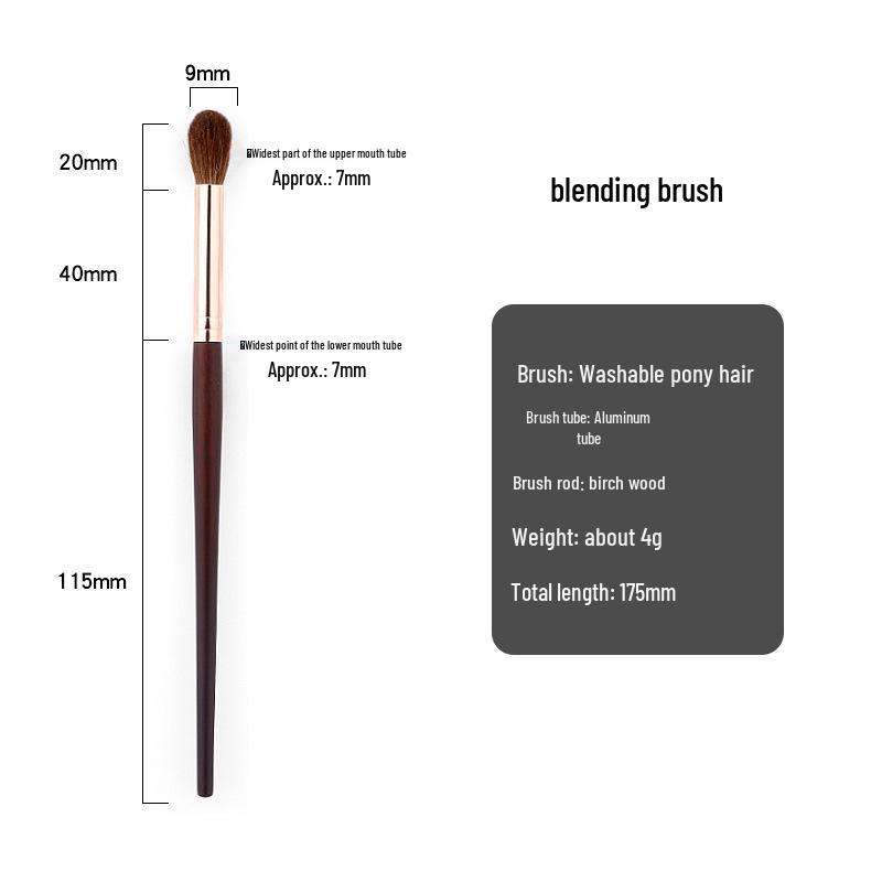 

Real Pony Hair Eyeshadow Brush Set - Super Soft Blending Brushes for Beginners