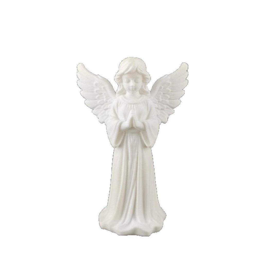 Decoration Desktop Ornaments Light Luxury Guardian Angel Figurine Cute Girl Sculpture Office