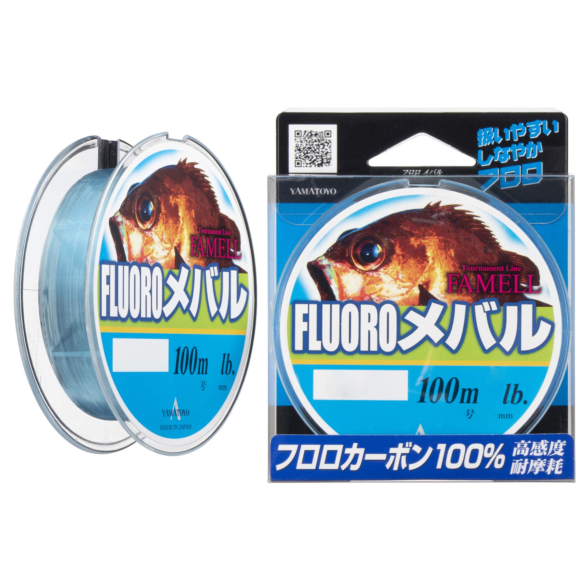 

YAMATOYO Fluorocarbon Line Fluoro Rockfish 100m 3lb Natural Blue No. 0.8
