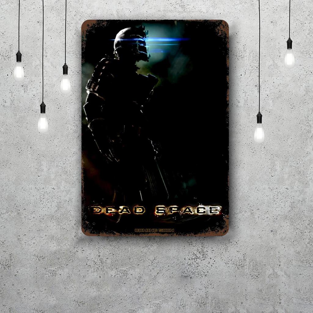 Dead Space Game Vintage Tin Sign Home Decor Wall Decor Art Wall Mural Room Decoration Decor Retro Metal Sign Plate Bar Posters