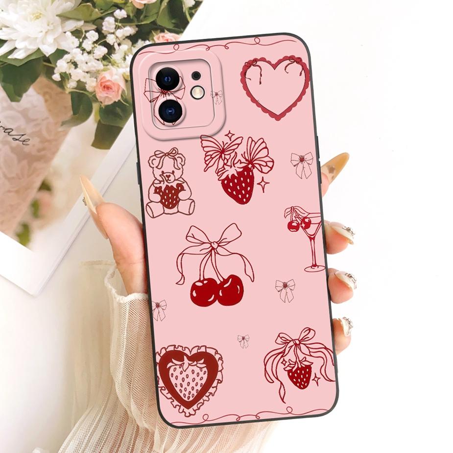 For Apple iPhone 12 Pro Case iPhone12 Mini Cute Cat Cartoon Cover Soft TPU Phone Case For iPhone 12 Pro Max iPhone12 Fundas Bags