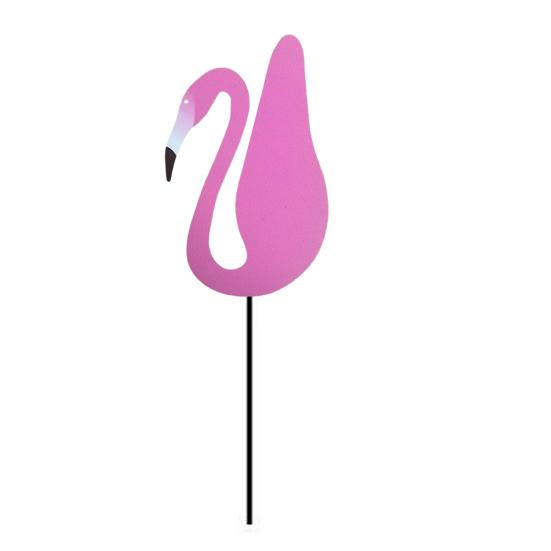 Flamingos Yard Decorations Plastic Flamingo Lawn Statue with Metal Stakes