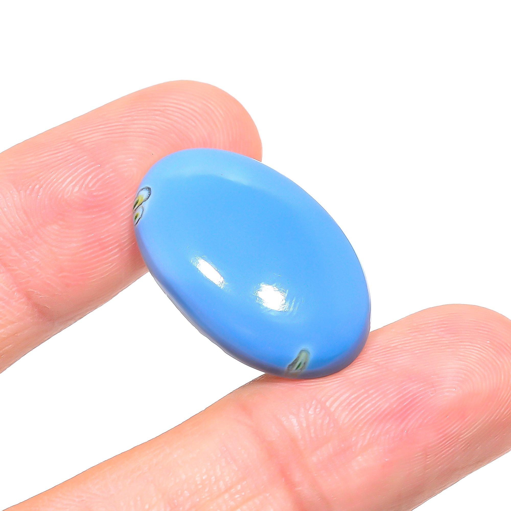 

Natural Owyhee Opal 1.8x2.8cm Cabochon Fine Loose Gemstone 20.45Cts. E0N57 синий