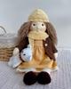 BlissfulPixie Waldorf Doll Waldorf Doll Handmade Doll - Amelia 30cm Soft Girl Cute Stuffed Toy Perfect Doll for Kids