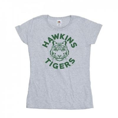 Netflix Stranger Things för kvinnor/damer Hawkins Tigers T-shirt i bomull