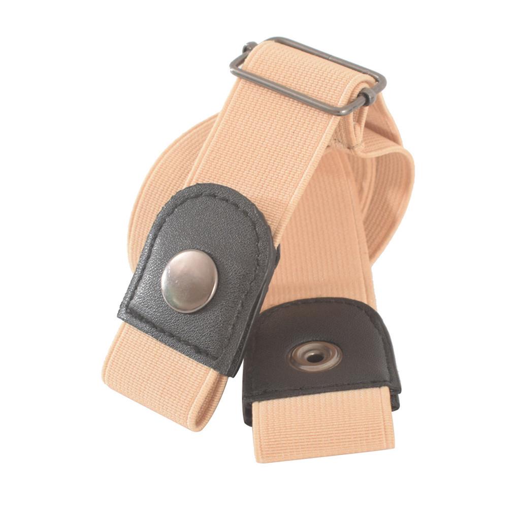 Buckle-free Elastic Women Men  Belt for Jeans No Bulge Hassle