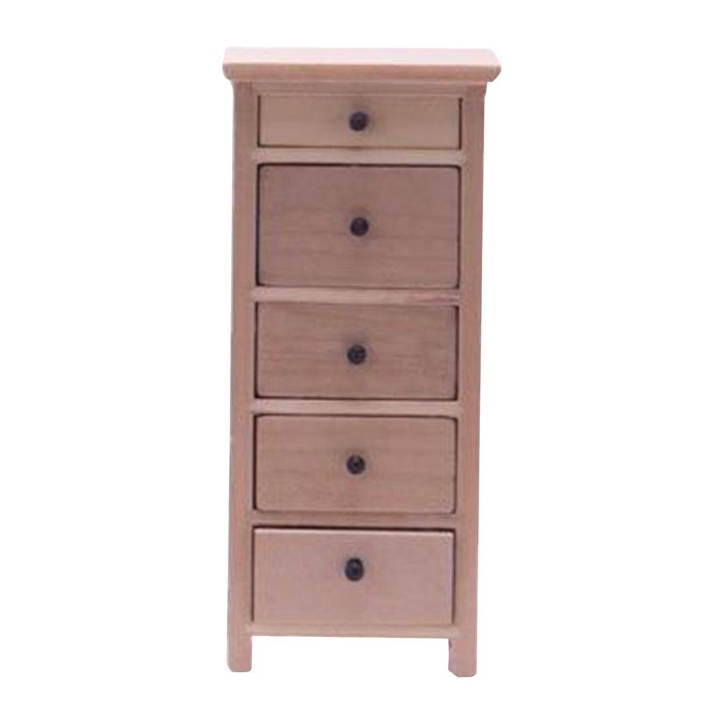 1/10 1/12 Scale Miniature Cabinet Home Living Room Simulation Furniture Toys Style A