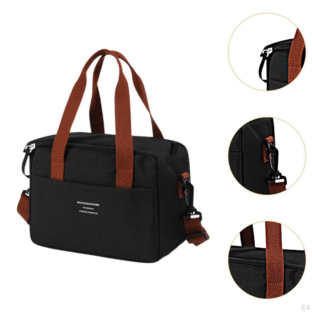 Insulated Cooler Bag Reusable Cold Food Thermal for Office Camping