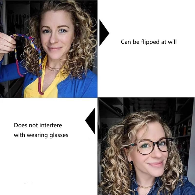 Square Sunglasses Hairband For Women Men Fashionable Hair Accessory Lightweight Acrylic Design